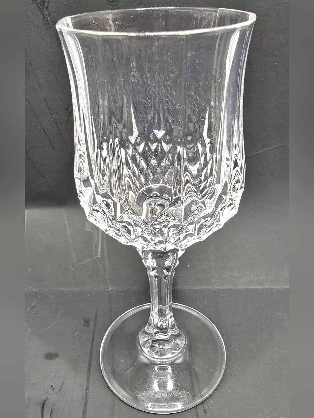 CRISTAL D'ARQUES France Longchamp 24% Lead Crystal Wine Glasses 6.5" 6oz